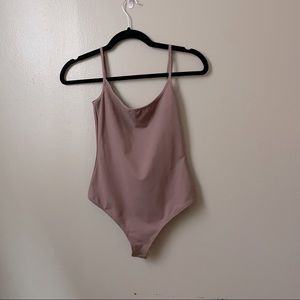 Free People Lavender Basique Body Suit thong seamless
